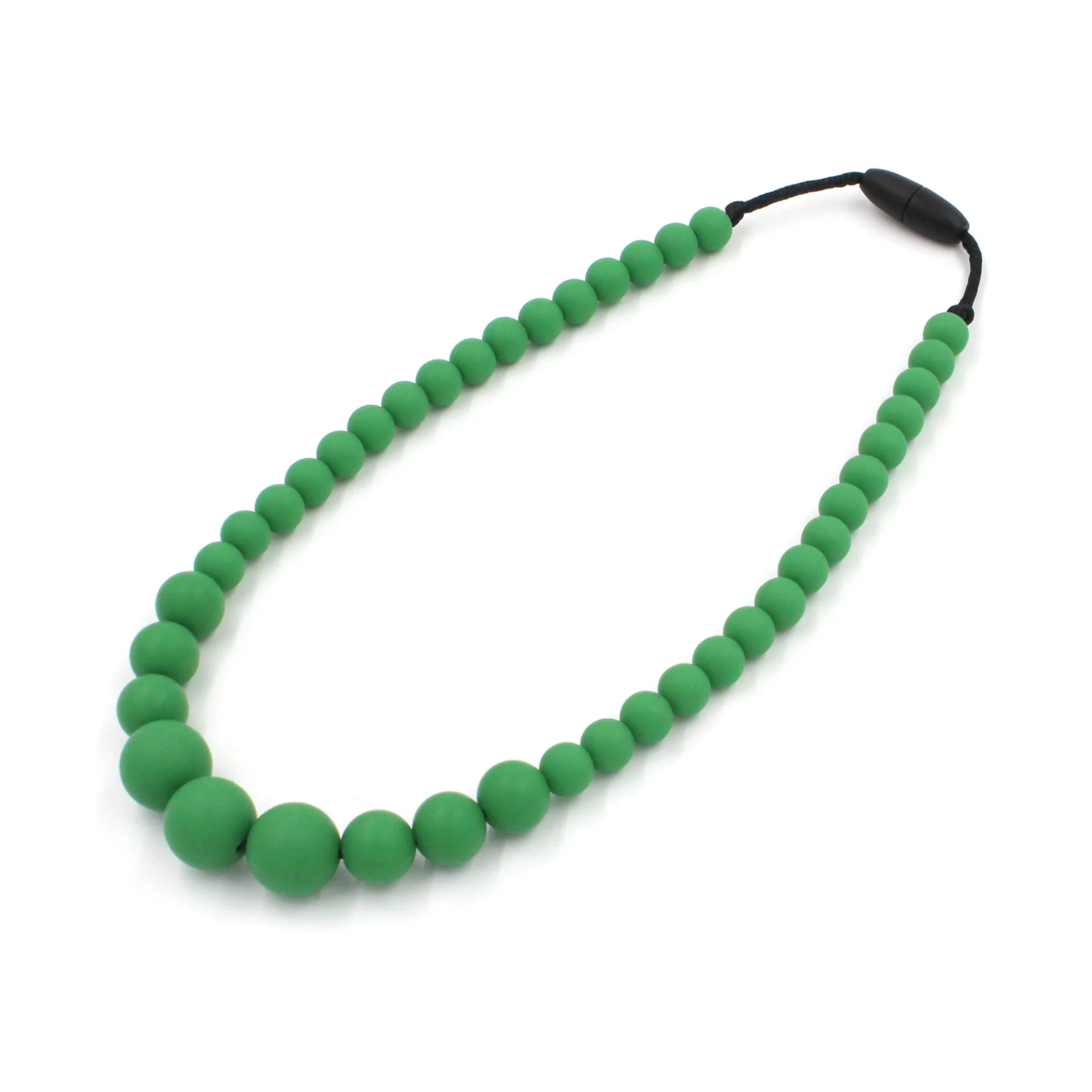 Christmas Green Silicon rubber bead necklace - Image 5