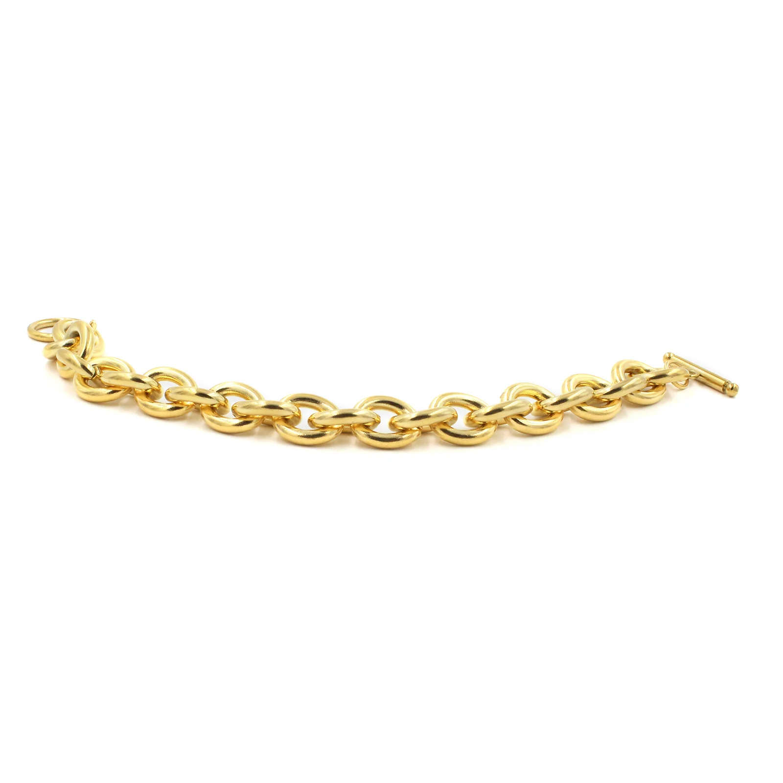 DG-20092201B Chunky Gold Stainless Steel Bracelet - Image 5