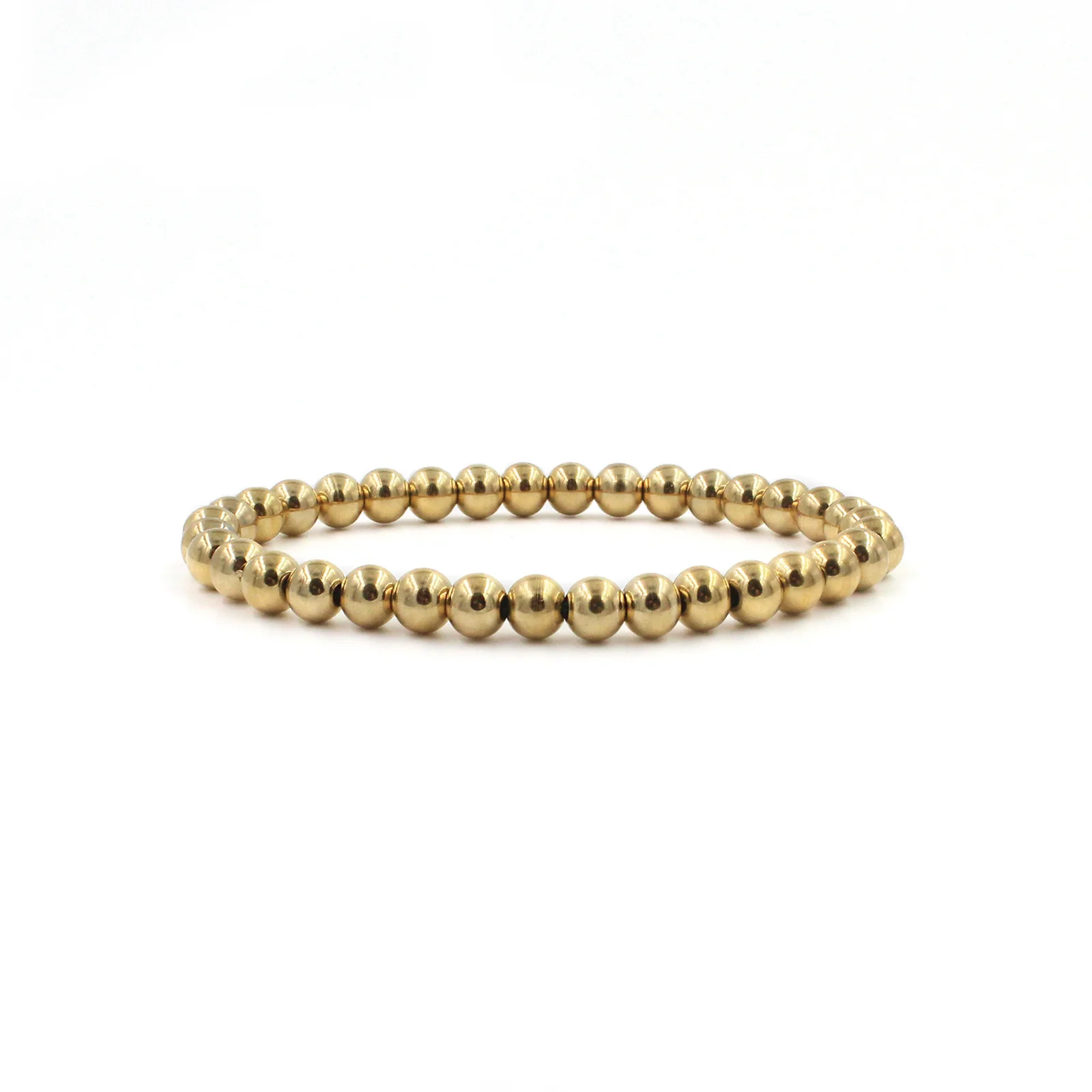 Set of 4 Gold Beaded Bracelets - Image 4