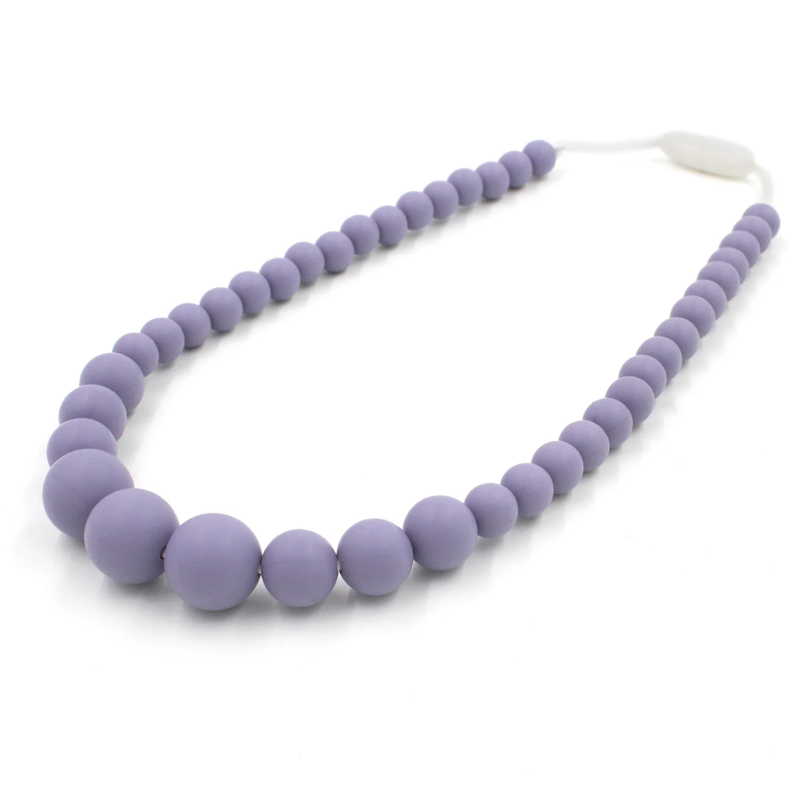 Wink Purple Silicon rubber bead necklace - Image 3